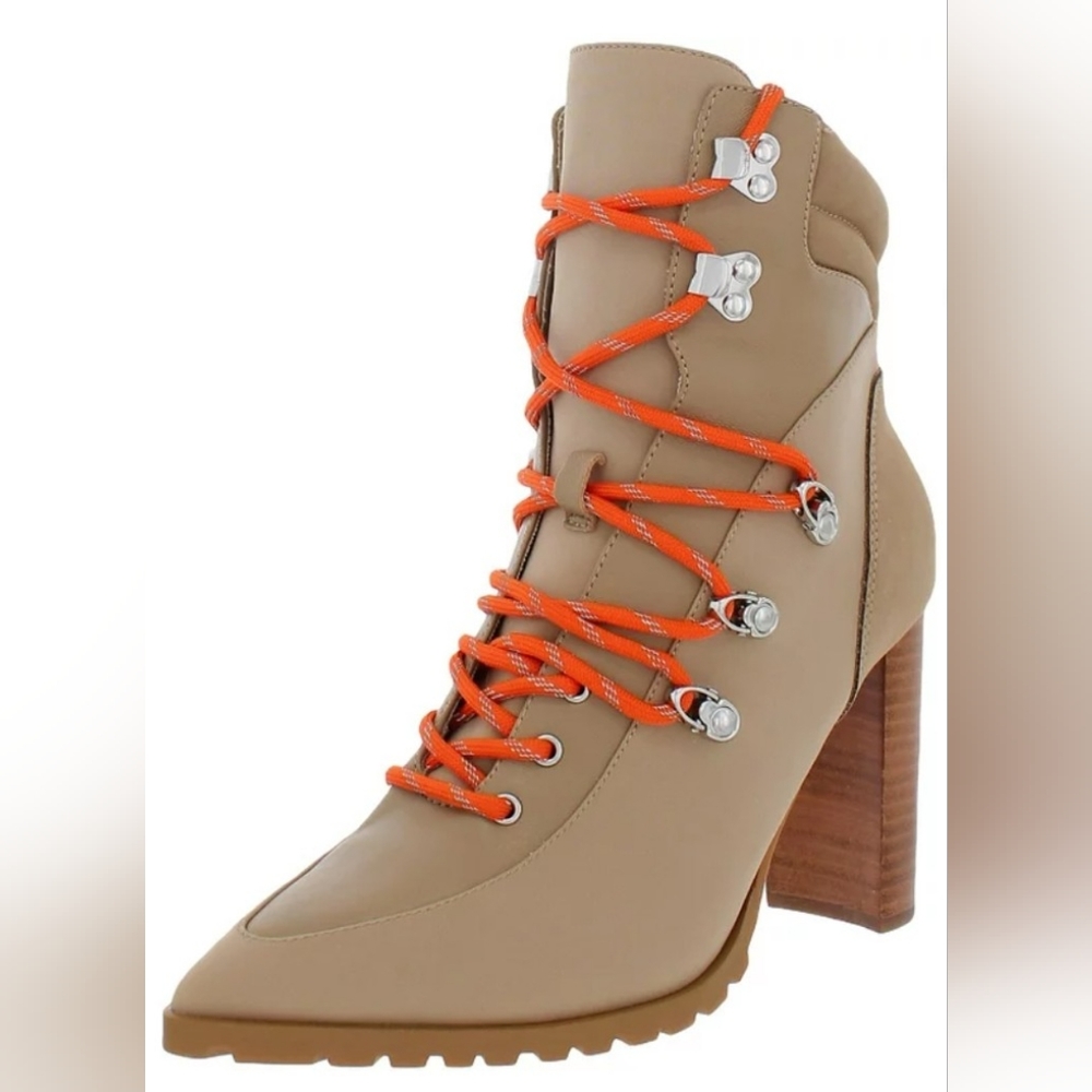 Steve Madden Karey Leather Pointed Toe Ankle Boots